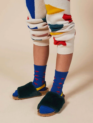 Bobo Choses B.C Embroidered Sheepskin Sandals