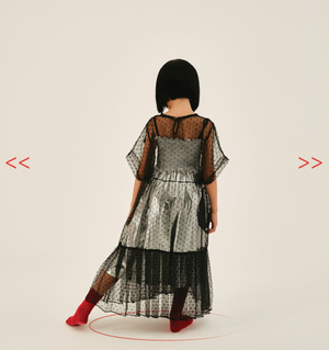 Little Creative Factory Goth Transparent Dress - Goth