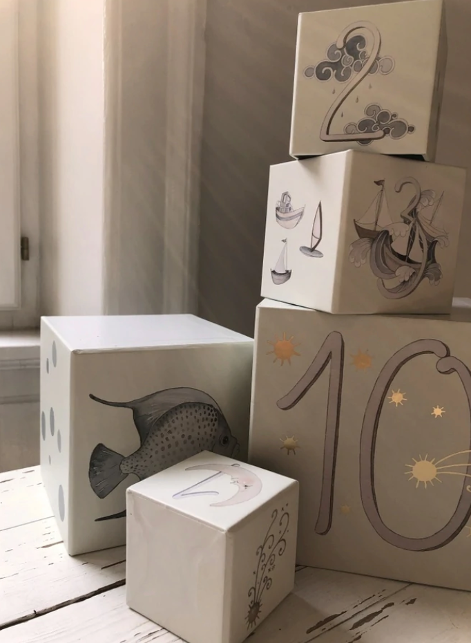 Konges Sløjd Stacking Boxes - Multi