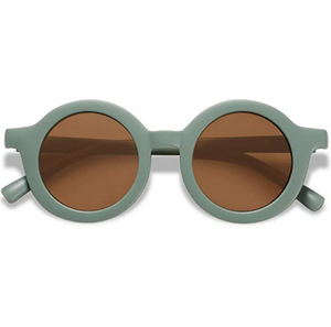 Tenth & Pine Round Retro Sunglasses - Succulent Green Matte