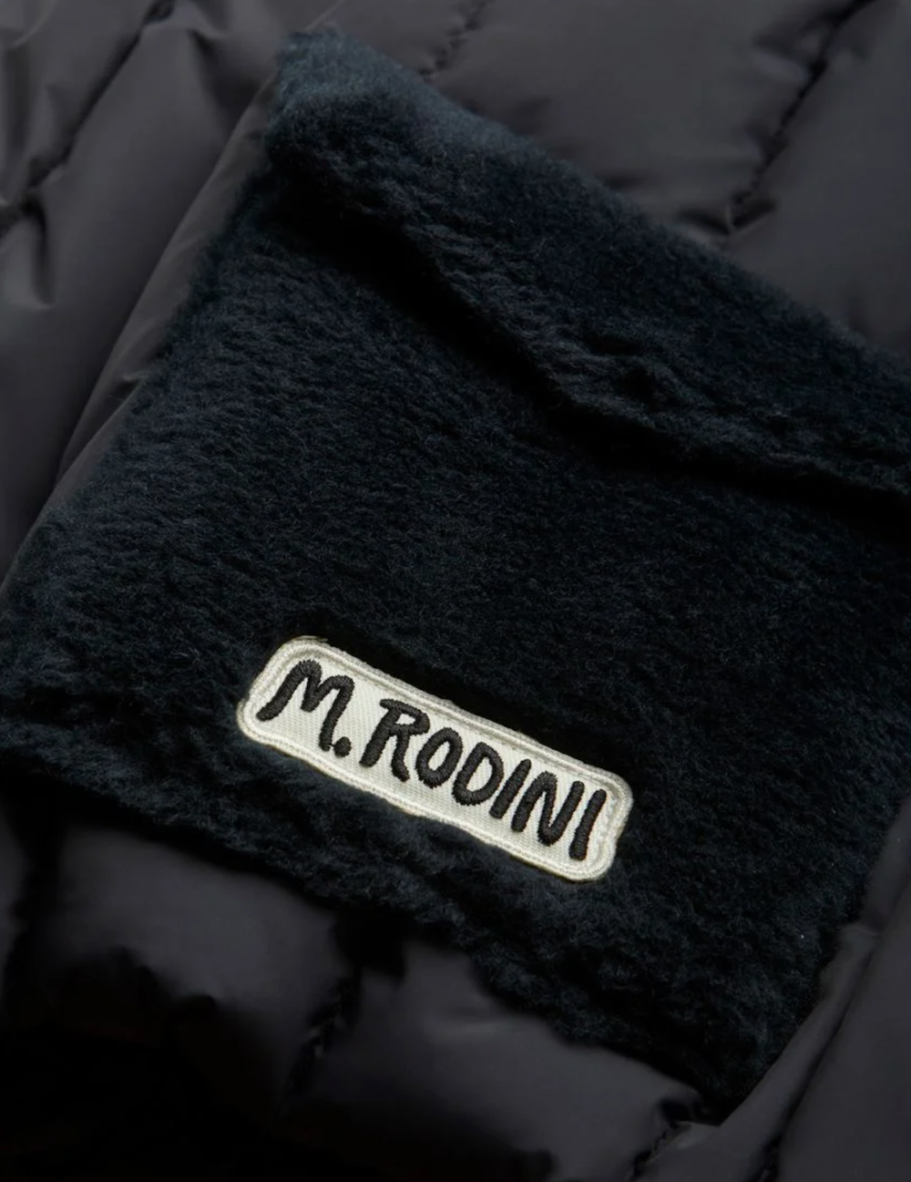 Mini Rodini Faux Fur Puffer Jacket Black Dreams of Cuteness