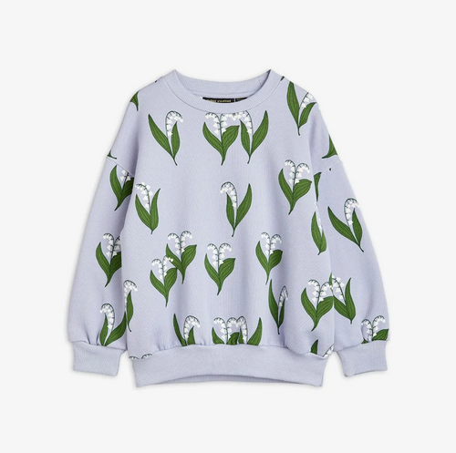 Mini Rodini Lily of The Valley Sweatshirt - Blue