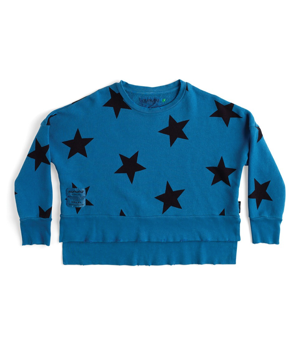 Nununu Star Box Sweatshirt Blue