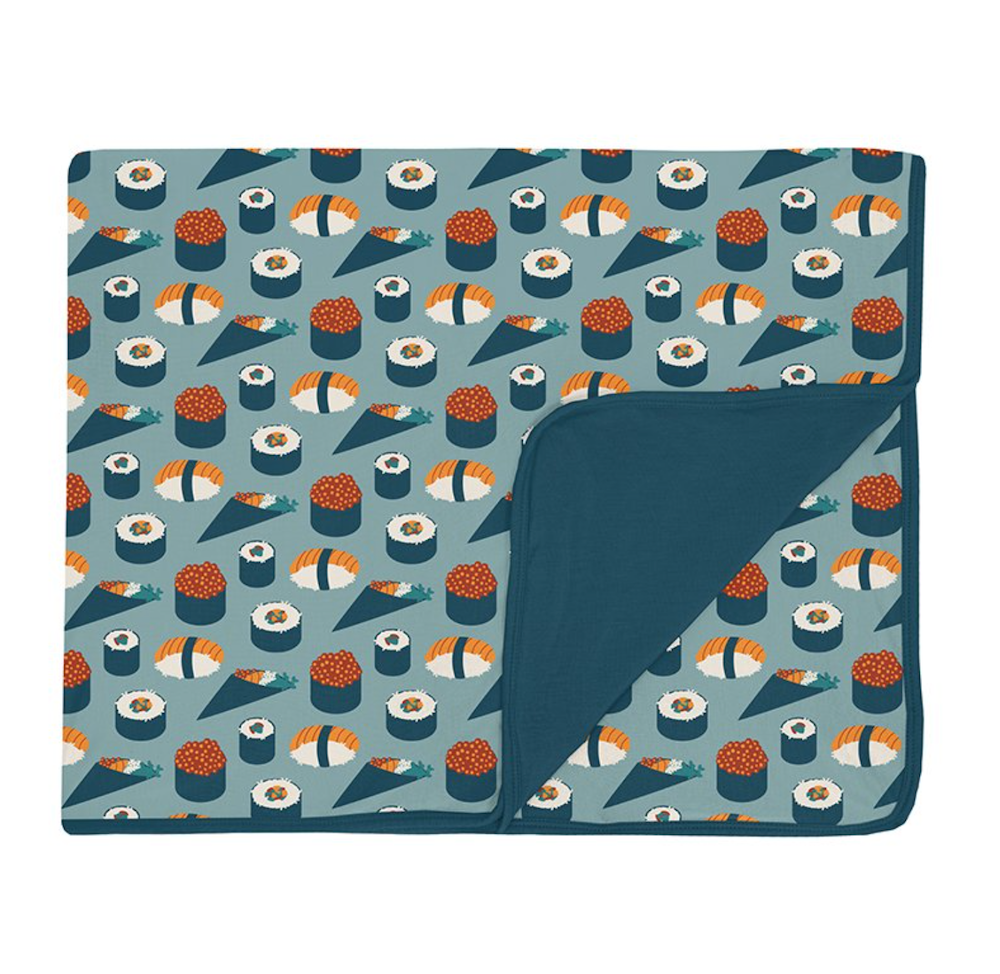 Kickee Pants Print Toddler Blanket - Jade Sushi