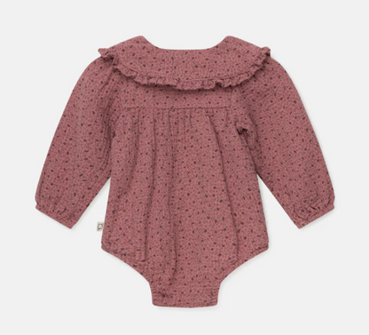 My Little Cozmo Olivia Baby Romper - Meadow Pink