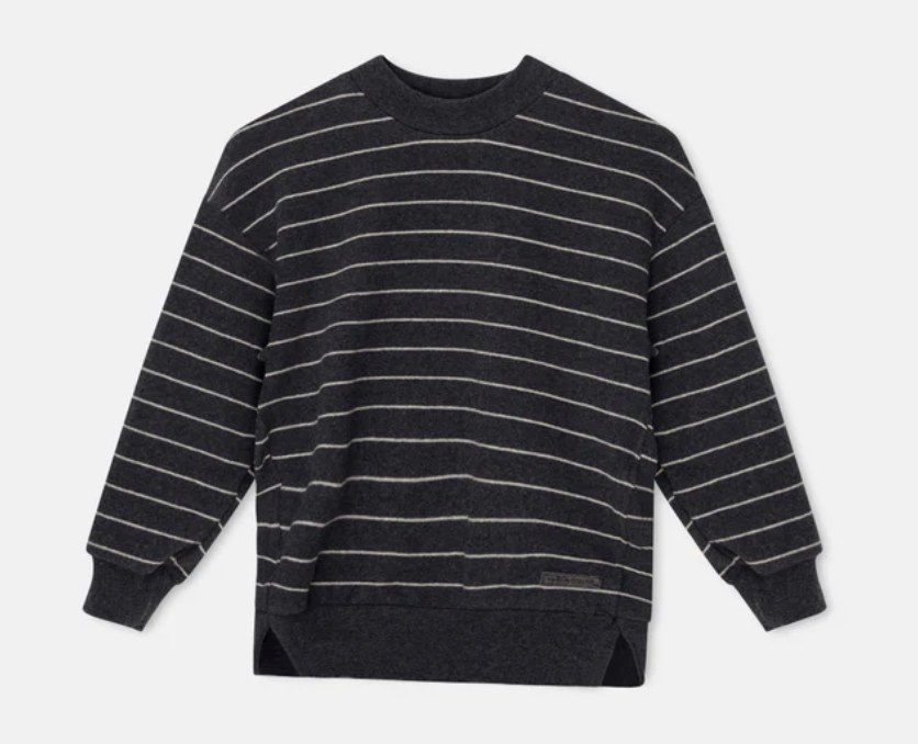 My Little Cozmo Rivera Sweater - Soft Stripes/Dark Grey