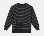 My Little Cozmo Rivera Sweater - Soft Stripes/Dark Grey
