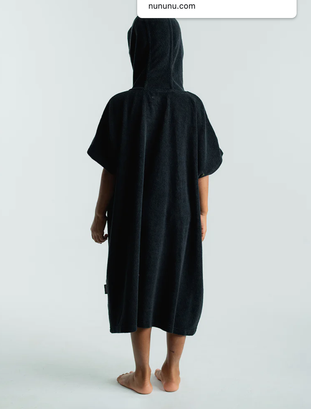 Nununu Terry Cloth beach Cover Black Dreams of Cuteness