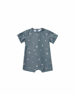 Rylee + Cru Shorty One-Piece - Nautical