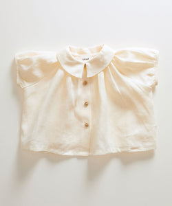 Oeuf Short Sleeve Blouse - Gardenia