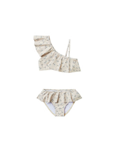 Rylee + Cru Skirted Bikini - Blue Ditsy