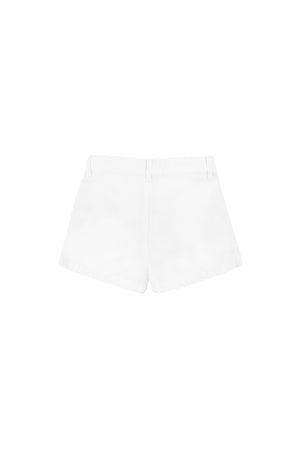 Tiny Cottons Solid Pleat Short - Off White