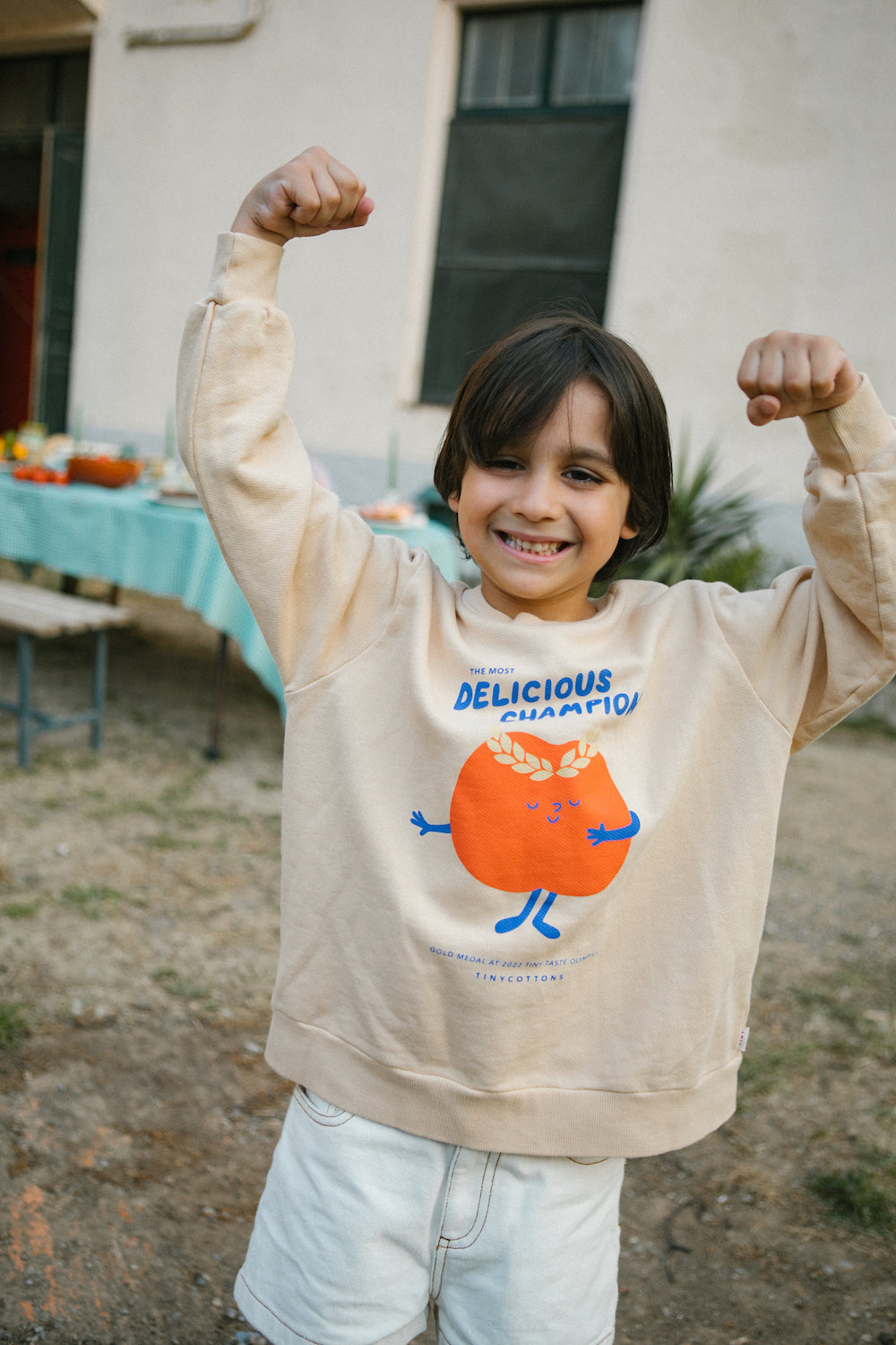 Tiny Cottons Delicious Champion Sweatshirt - Dark Vanilla/Summer