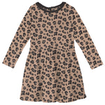 Kickee Pants Print Long Sleeve Twirl Dress - Suede Cheetah Print