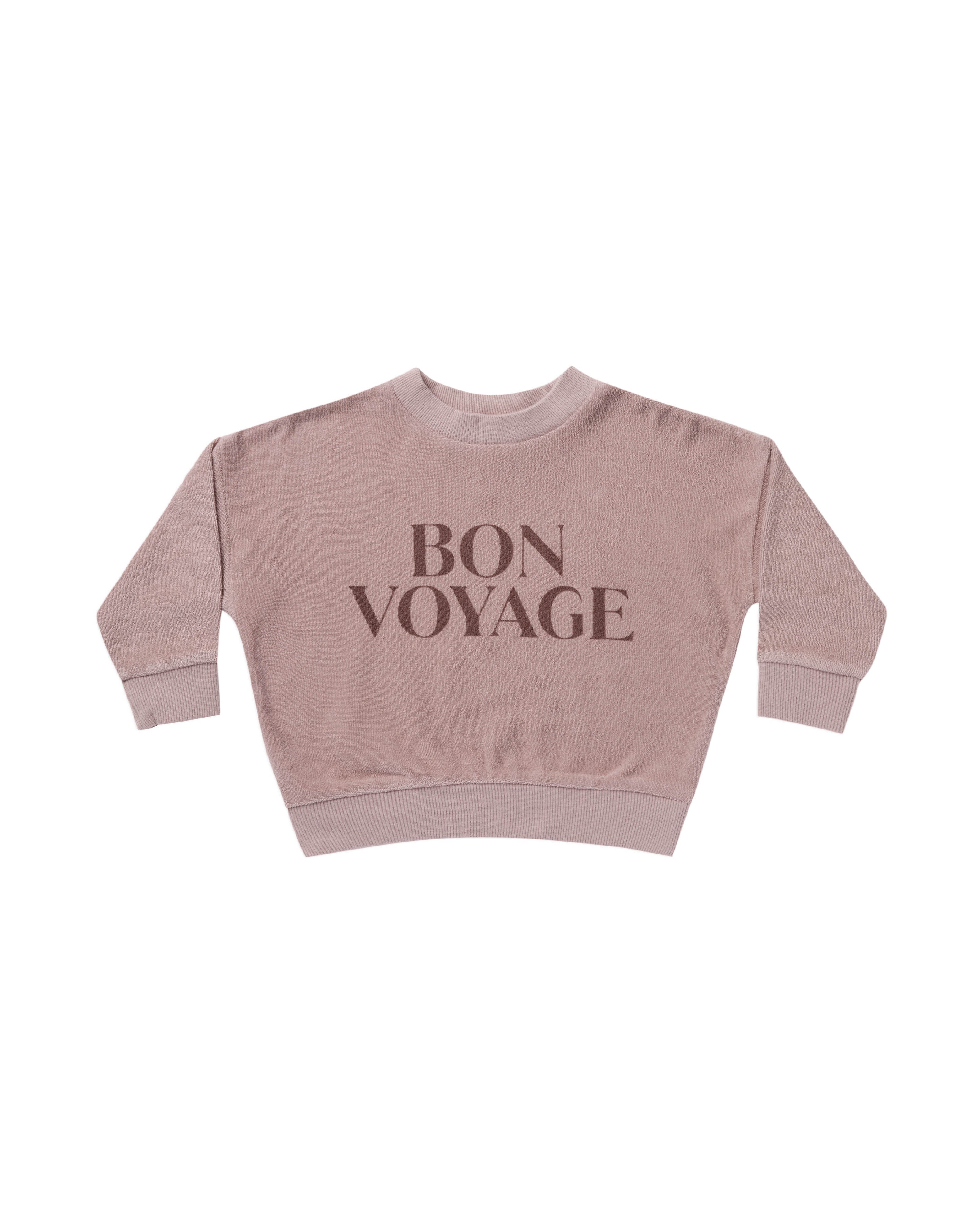 Rylee + Cru Terry Crewneck - Bon Voyage