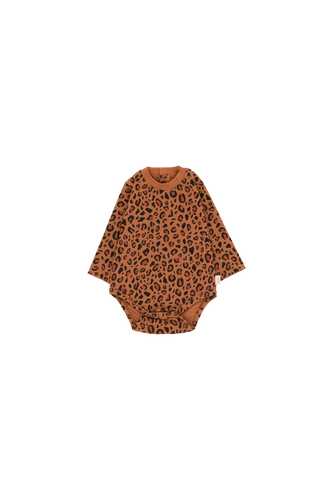 Tiny Cottons Animal Print Body - Brown/Dark Brown