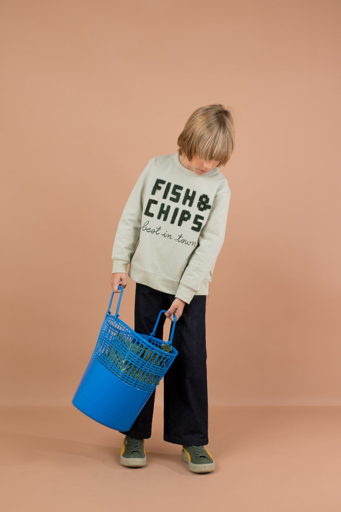Tiny Cottons Fish &amp; Chips Graphic Sweatshirt