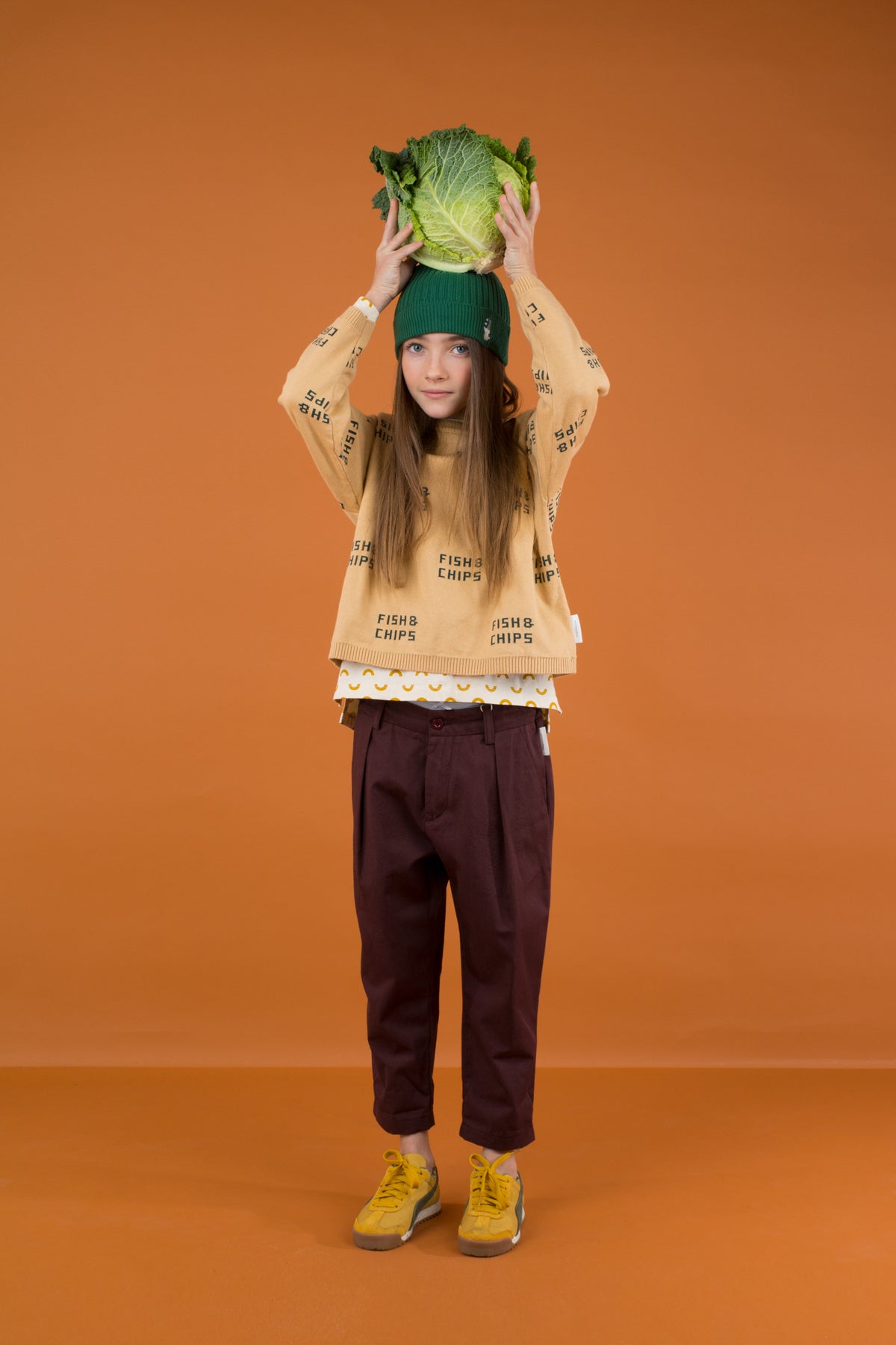 Tiny Cottons Grid Flannel Pleated Pant