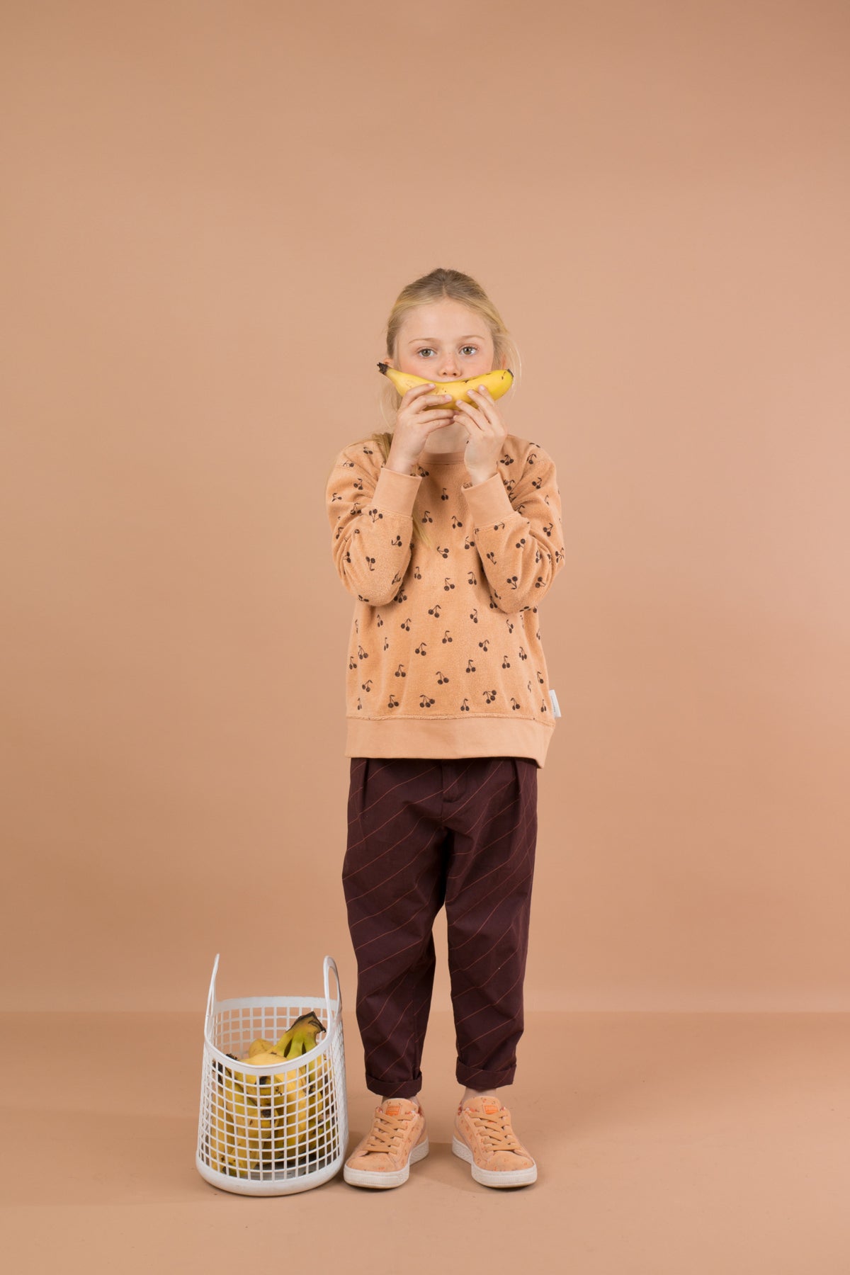 Tiny Cottons Grid Flannel Pleated Pant