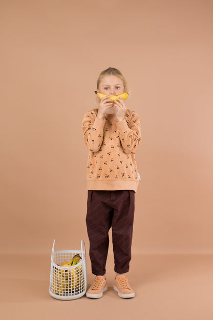 Tiny Cottons Grid Flannel Pleated Pant