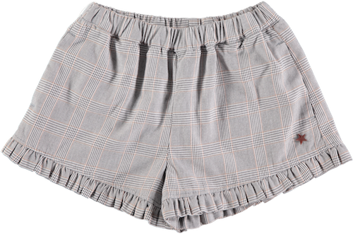 Tocoto Vintage Girl Plaid Short - Grey Plaid