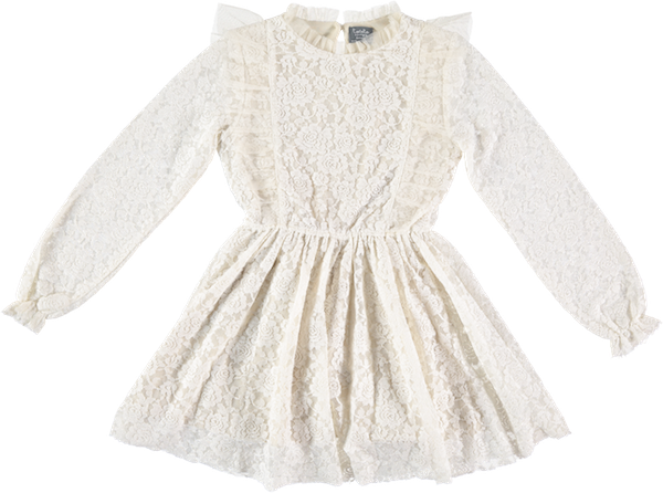 Tocoto Vintage Lace Dress - Off White