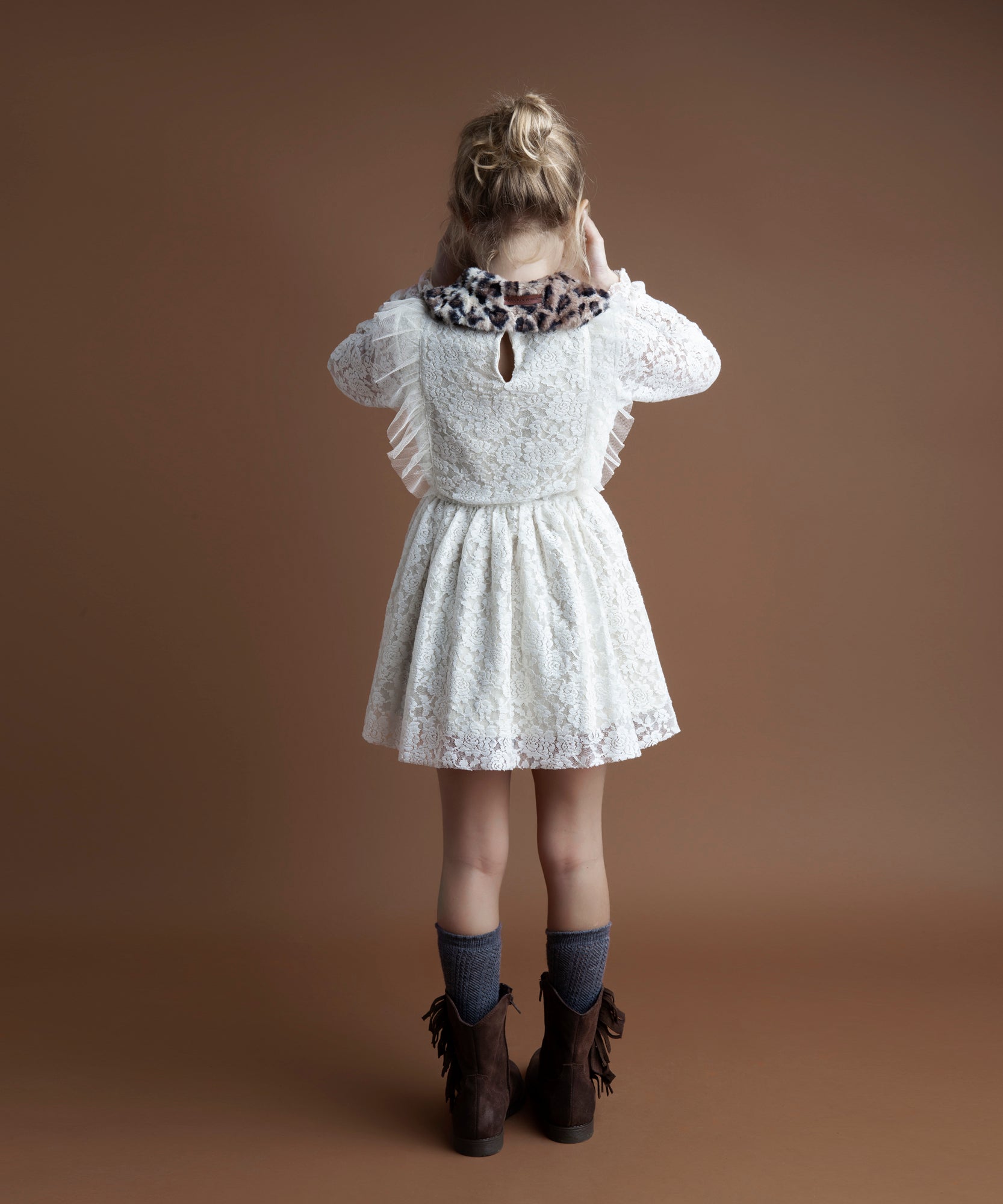 Tocoto Vintage Lace Dress - Off White