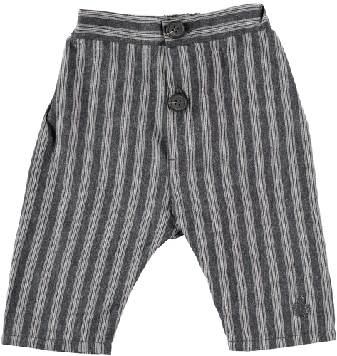 Tocoto Vintage Striped Baby Trousers - Dark Grey Stripe