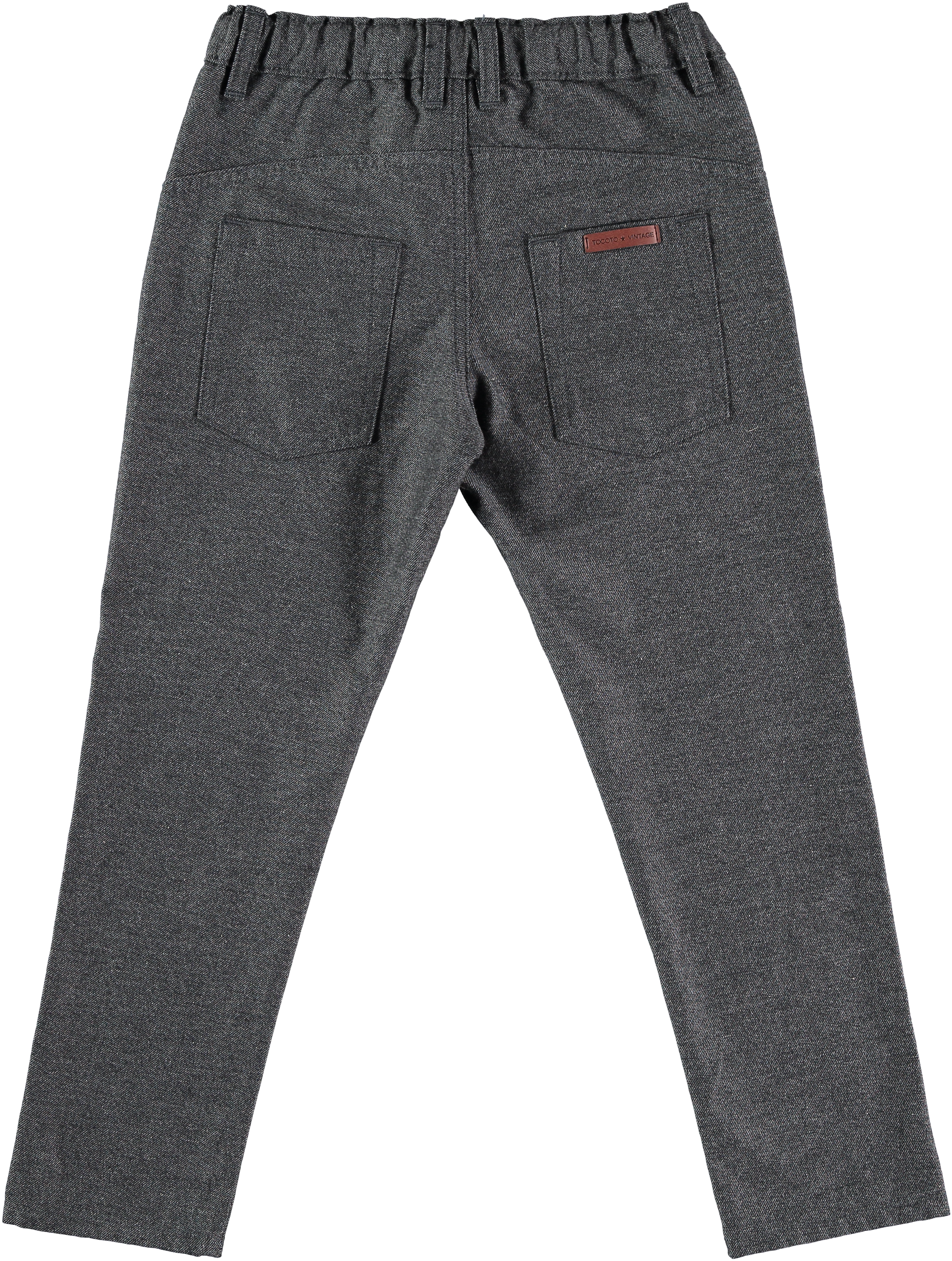 Tocoto Vintage Twill Trouser - Dark Grey