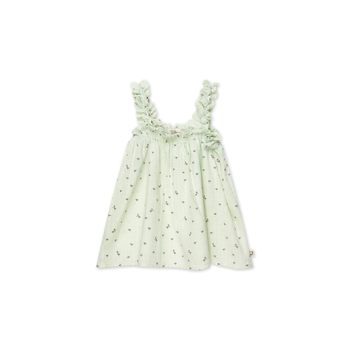 My Little Cozmo Anouk Top - Floral Muslin Green