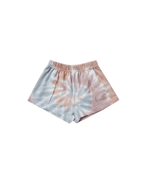Rylee + Cru Track Short - Rainbow Tie Dye