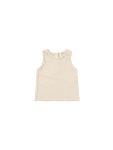 Quincy Mae Woven Tank - Natural