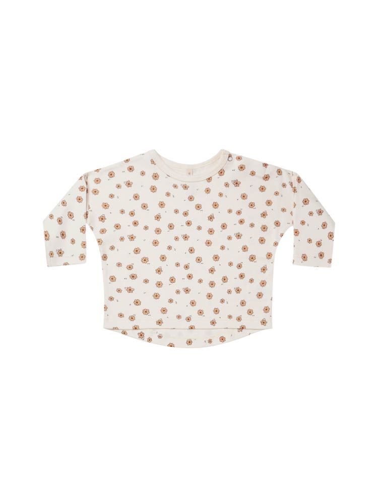 Quincy Mae Long-Sleeve Tee - Daisy Confetti