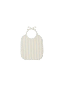 Quincy Mae Woven Bib - Sky Stripe