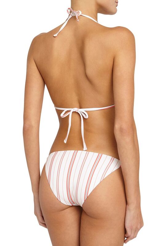 Eberjey Patio Stripes Sadie Bikini Bottom - Fiesta