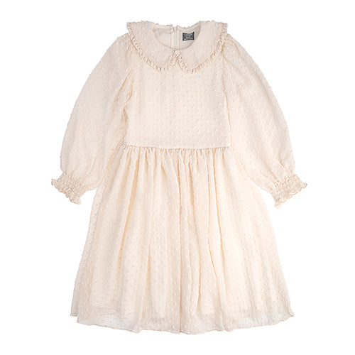 Tocoto Vintage Plumeti Dress - Off White