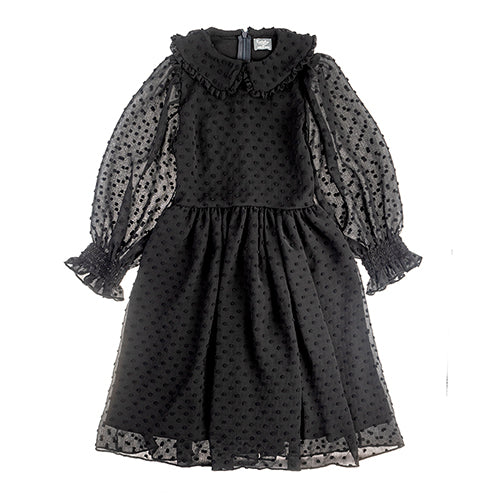 Tocoto Vintage Plumeti Dress - Black