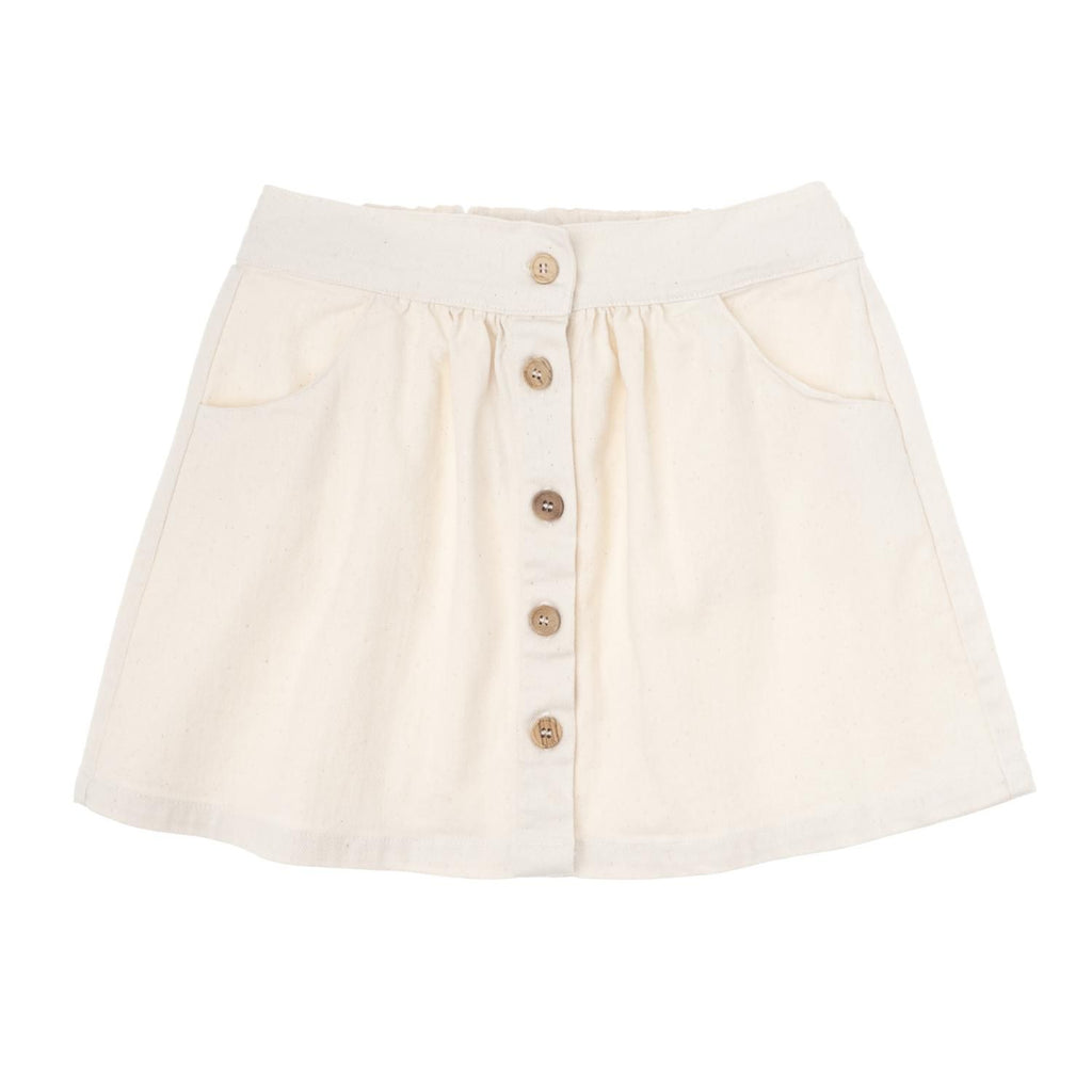 Tocoto Vintage Denim Mini Skirt - Off-White