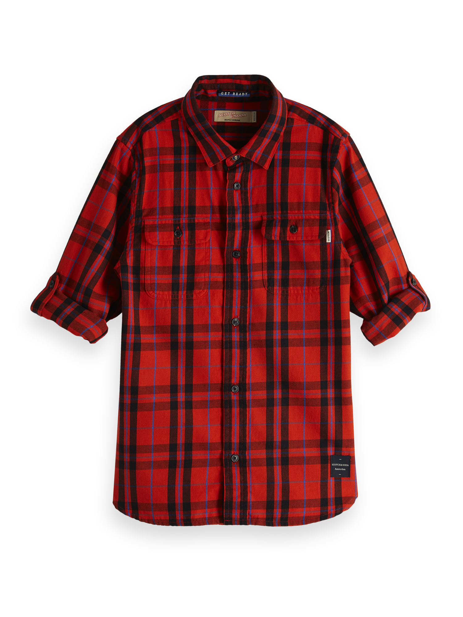 Scotch & Soda Plaid Shirt - Red