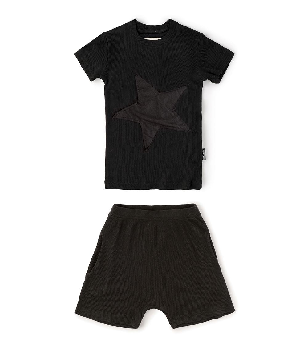 Nununu Star Patch Loungewear - Black