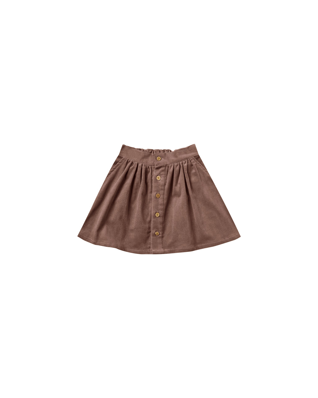 Rylee + Cru Button Front Mini Skirt - Wine