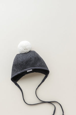 Briar Baby Charcoal Pom Bonnet