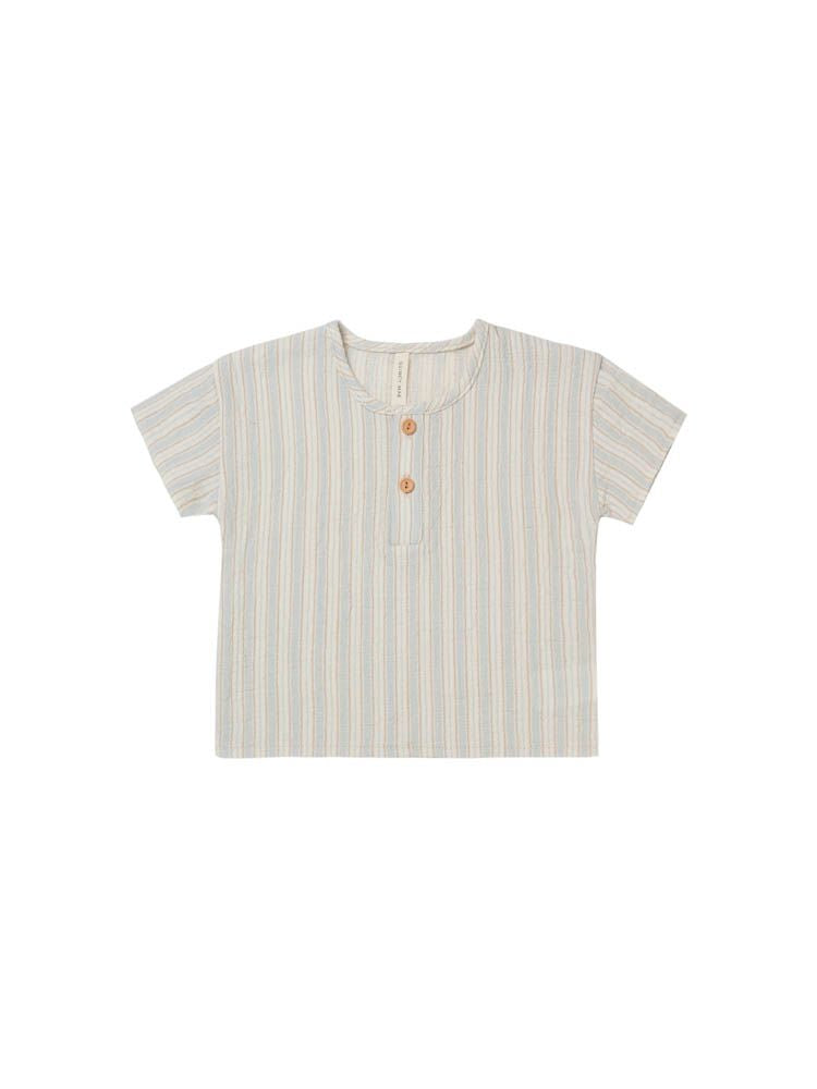 Quincy Mae Henry Top - Sky Stripe