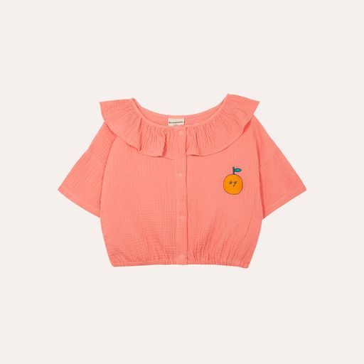 The Campamento Embroidery Blouse - Peach