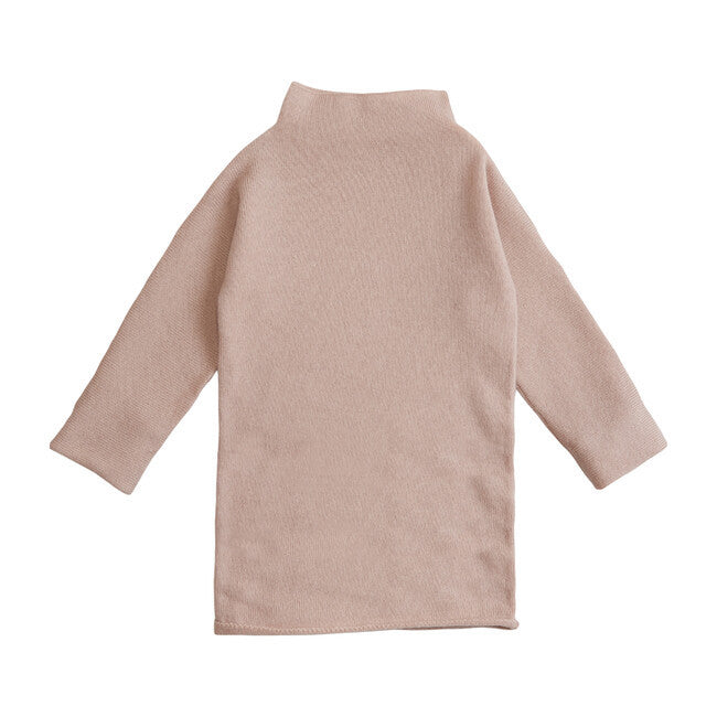 Belle Enfant Funnel Neck Sweater Dress - Rose