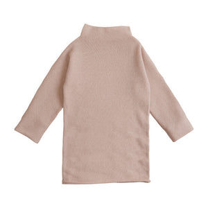 Belle Enfant Funnel Neck Sweater Dress - Rose