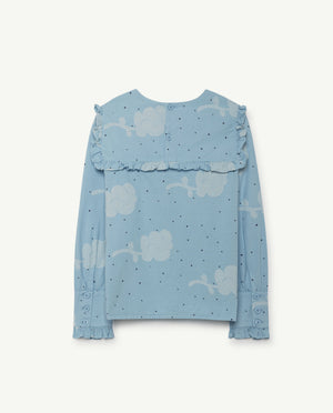 The Animals Observatory Gadfly Blue Flower Top