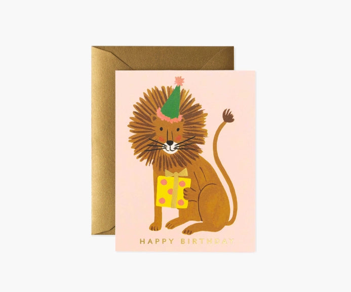 Rifle Paper Co. Birthday Lion Card