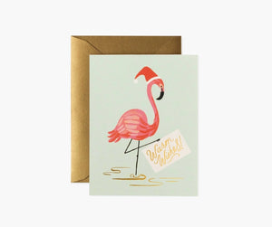 Rifle Paper Co. Holiday Flamingo Card