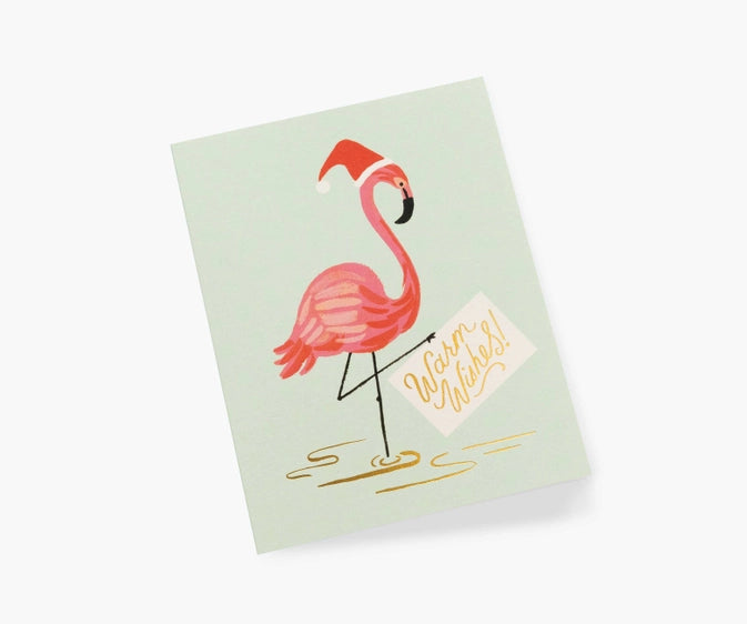 Rifle Paper Co. Holiday Flamingo Card